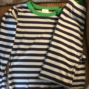 Hanna andersson blue stripes pajama set